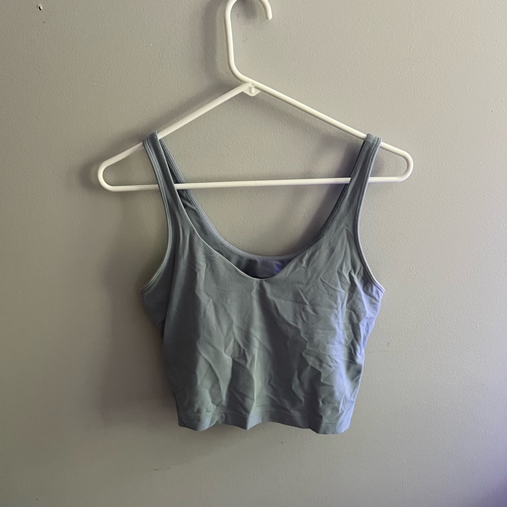 Chambray align tank top, LULU LEMON slight pilling